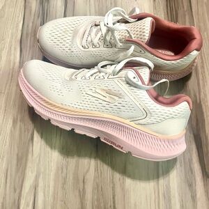 Skechers Women's Athletic Shoes in White and Pink